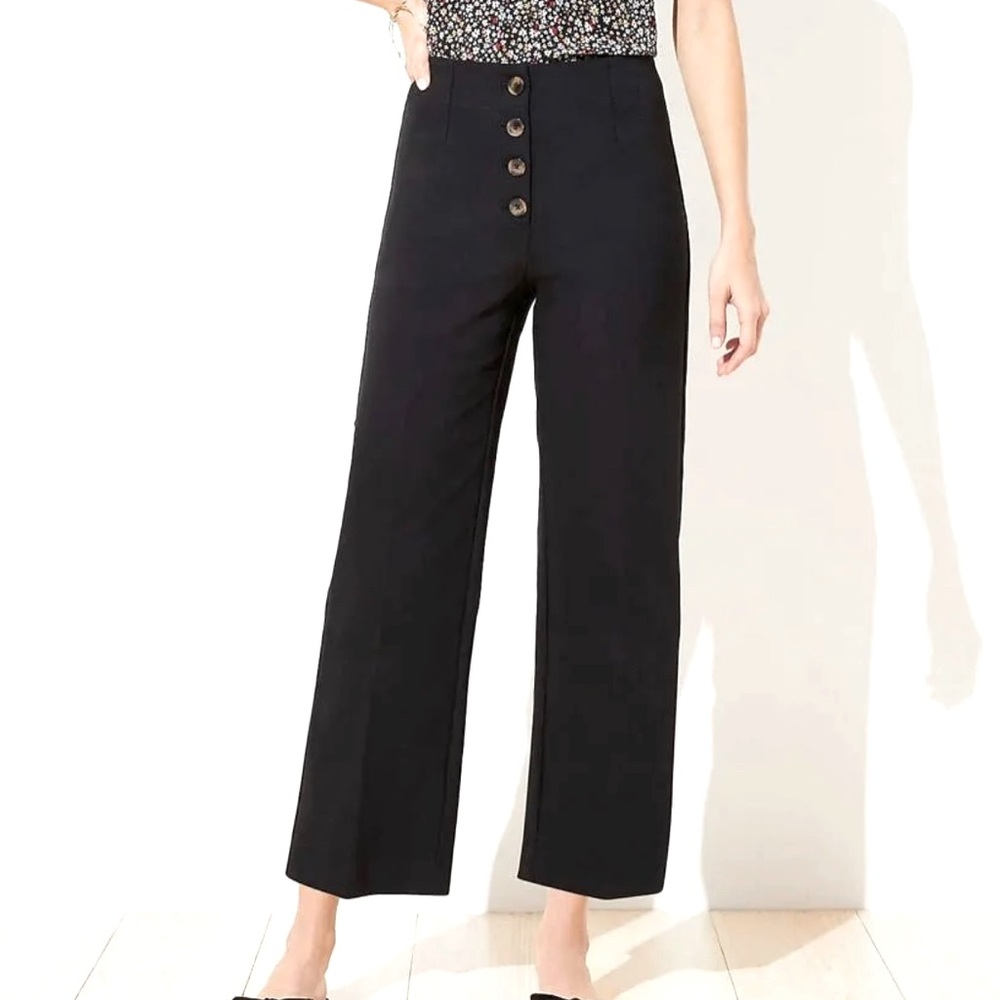 Loft Wide Leg Crop Pants NWT